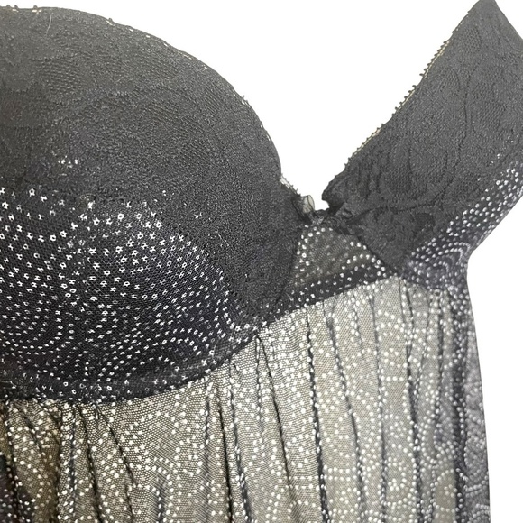 PRINTED Mesh Chemise🖤🖤 - Picture 5 of 9